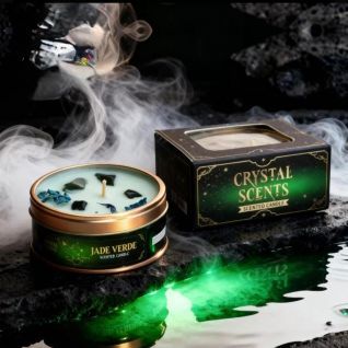 Vela aromatizada Jade Verde-AROMA CRYSTAL